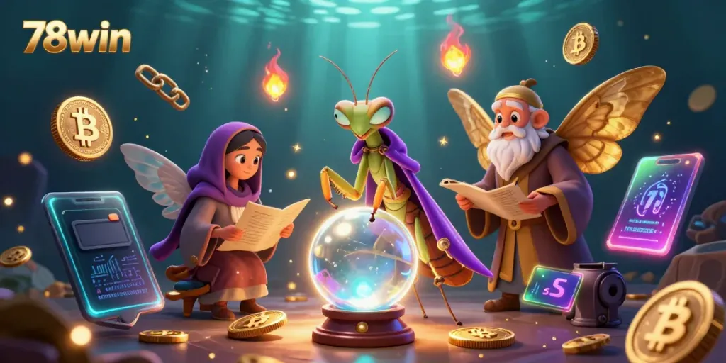 Engage in exciting gaming moments at 78win with vibrant casino elements and unique characters.